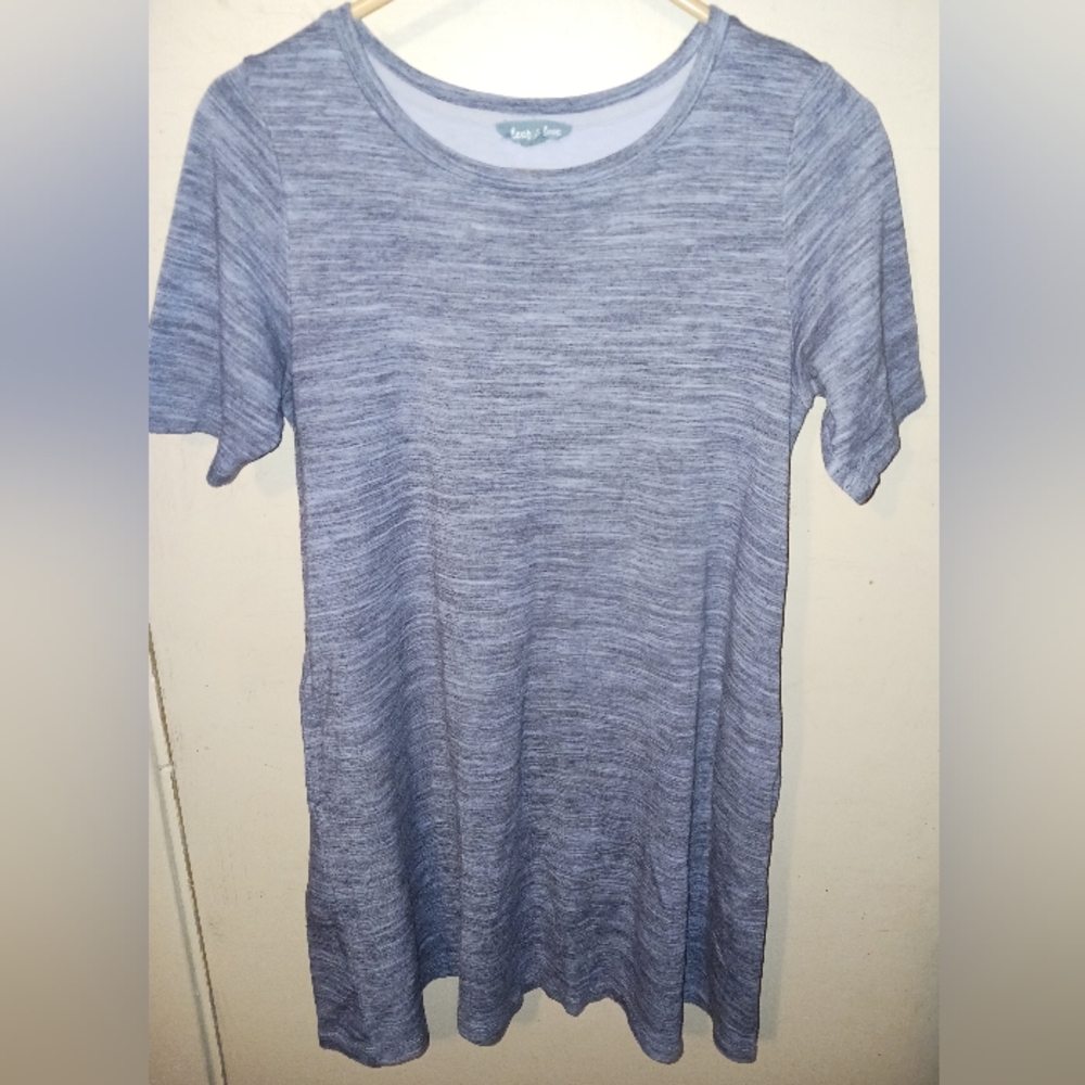 Casual fleur bleue dress (blue flower)